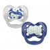 Dr Brown's Advantage Pacifier Glow in the Dark - Stage 2 Blue 6-18M 2PK